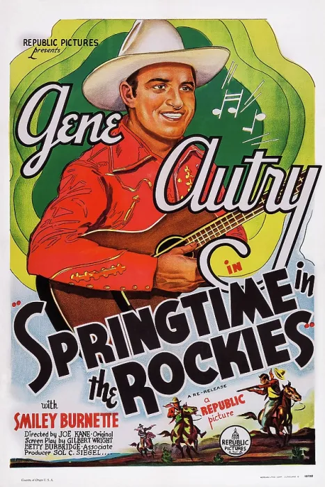 Framed Print : SPRINGTIME IN THE ROCKIES, US poster, Gene Autry, 1937