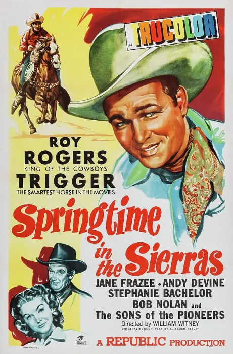 Framed Print : SPRINGTIME IN THE SIERRAS, US poster art, top right: Roy Rogers, 1947 Framed Print : SPRINGTIME IN THE SIERRAS, US poster art, top right: Roy Rogers, 1947