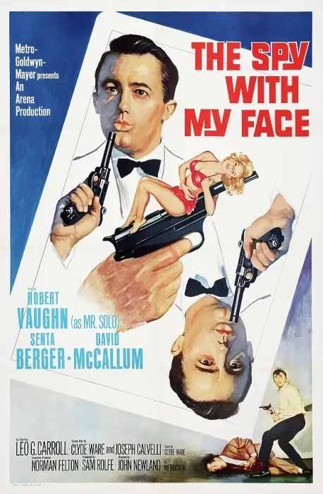 Framed Print : THE SPY WITH MY FACE, US poster art, left and right: Robert Vaughn, 1965