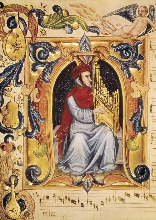 Framed Print : Squarcialupi Codex. 1410-1415. Renaissance art. Miniature Painting. ITALY. Florence. Biblioteca Medicea Laurenziana (Laurentian Library). AISA / Everett Collection**US SALES ONLY**