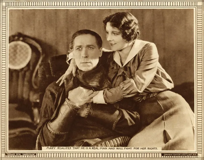 Framed Print : SQUARE DEAL SANDERSON, left: William S. Hart, 1919 Framed Print : SQUARE DEAL SANDERSON, left: William S. Hart, 1919