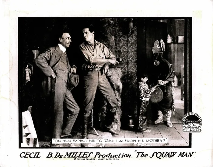 Framed Print : THE SQUAW MAN, center: Eliott Dexter on lobbycard, 1918 Framed Print : THE SQUAW MAN, center: Eliott Dexter on lobbycard, 1918