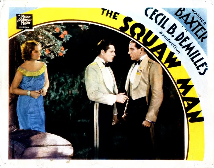 Framed Print : THE SQUAW MAN, from left, Eleanor Boardman, Warner Baxter, Paul Cavanagh, 1931