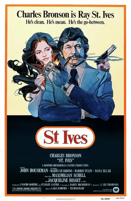 Framed Print : ST. IVES, US poster, from left: Jacqueline Bisset, Charles Bronson, 1976