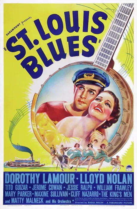 Framed Print : ST. LOUIS BLUES, US poster art, from left: Lloyd Nolan, Dorothy Lamour, 1939 Framed Print : ST. LOUIS BLUES, US poster art, from left: Lloyd Nolan, Dorothy Lamour, 1939
