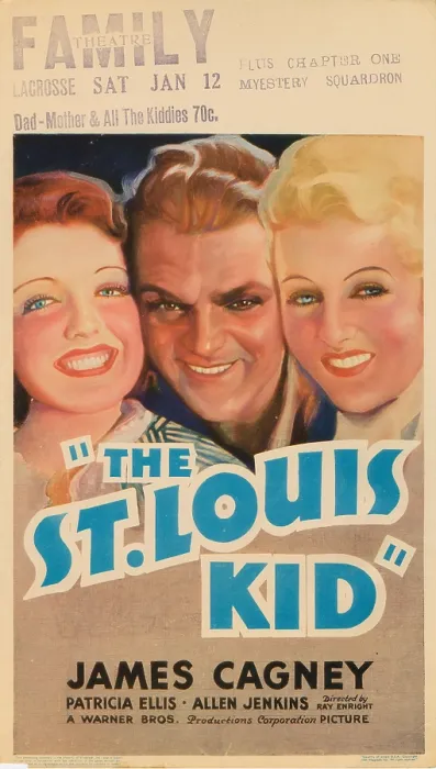 Framed Print : THE ST. LOUIS KID, window card, from left: Dorothy Dare, James Cagney, Patricia Ellis, 1934 Framed Print : THE ST. LOUIS KID, window card, from left: Dorothy Dare, James Cagney, Patricia Ellis, 1934
