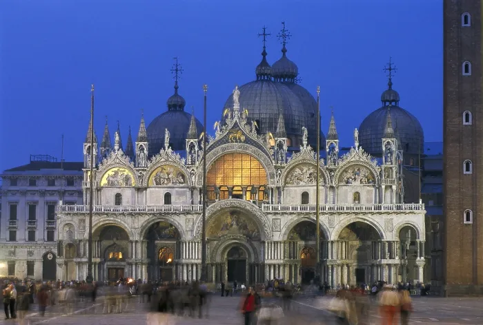 Framed Print : St. Mark's Basilica. ITALY. VENETO. Venice. St. Mark's Basilica. Nocturnal view. Byzantine art. Architecture Framed Print : St. Mark's Basilica. ITALY. VENETO. Venice. St. Mark's Basilica. Nocturnal view. Byzantine art. Architecture