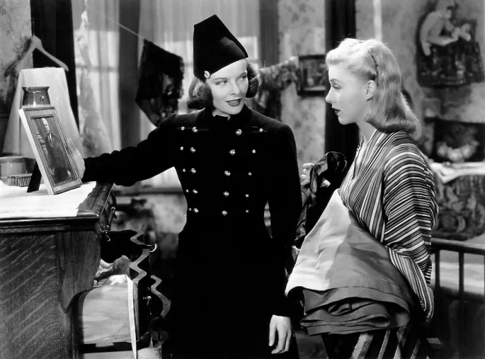Framed Print : STAGE DOOR, from left, Katharine Hepburn, Ginger Rogers, 1937