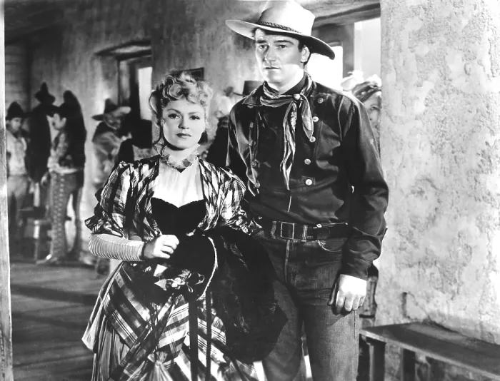 Framed Print : STAGECOACH, Claire Trevor, John Wayne, 1939. TM and Copyright (c) 20th Century Fox Film Corp. All rights reserved. Courtesy: Everett Collection