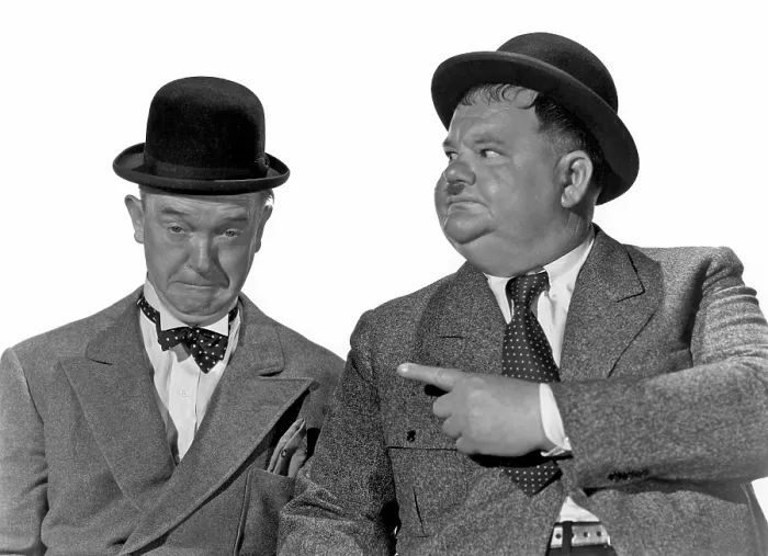 Framed Print : STAN LAUREL, OLIVER HARDY [Laurel & Hardy], ca. early-1940s