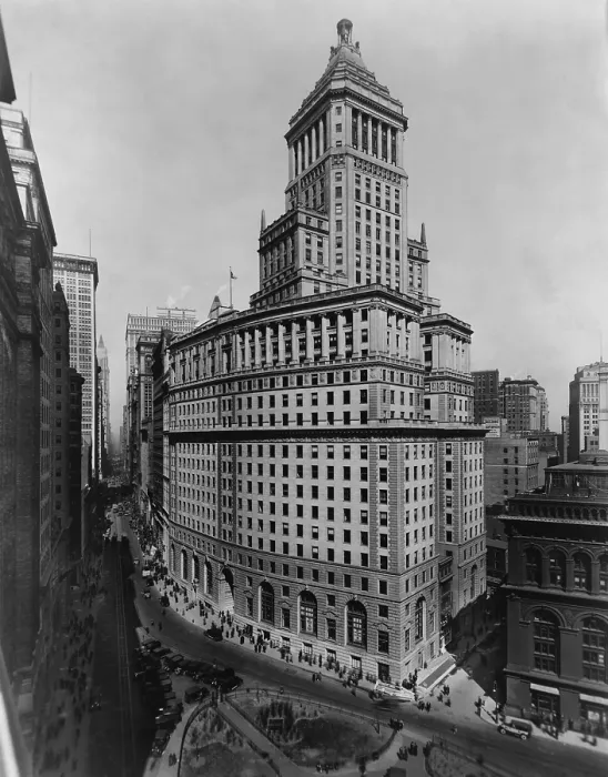 Framed Print : Standard Oil Building at 26 Broadway has a complex architectural history. The lower nine floors were build in the 1880's. In the 1920s more floors and the tower were added Framed Print : Standard Oil Building at 26 Broadway has a complex architectural history. The lower nine floors were build in the 1880's. In the 1920s more floors and the tower were added
