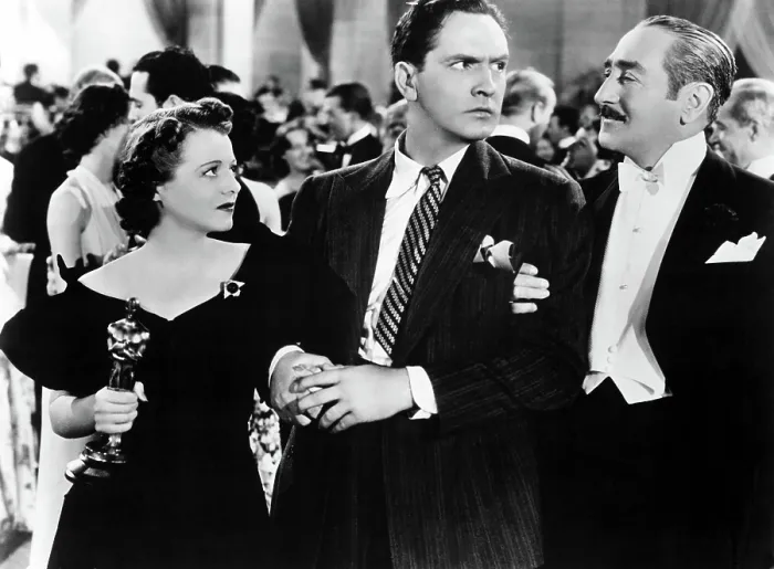 Framed Print : A STAR IS BORN, Janet Gaynor, Fredric March, Adolphe Menjou, 1937