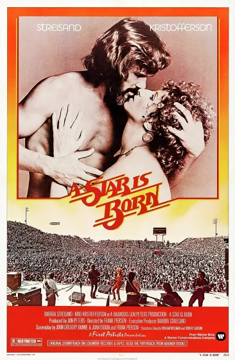 Framed Print : A STAR IS BORN, Kris Kristofferson, Barbra Streisand, 1976
