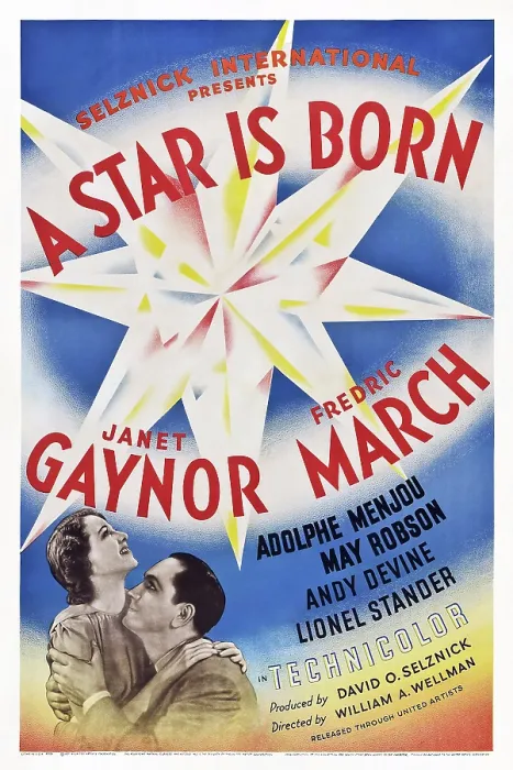 Framed Print : A STAR IS BORN, from left: Janet Gaynor, Fredric March, 1937