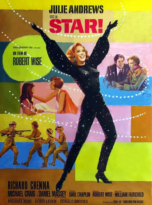 Framed Print : STAR!, center: Julie Andrews on French poster art, 1968, TM and Copyright 20th Century Fox Film Corp. All rights reserved. / courtesy Everett Collection
