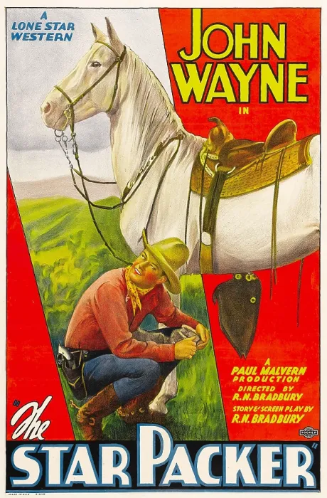 Framed Print : THE STAR PACKER, John Wayne, 1934