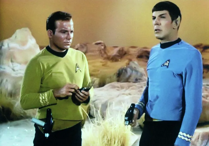 Framed Print : STAR TREK, (from left): William Shatner, Leonard Nimoy, 1966-69