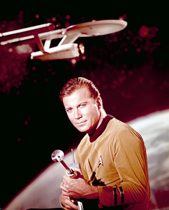 Framed Print : STAR TREK, William Shatner (as Captain Kirk) Ep.2, Where No Man Has Gone Before, 9 / 22 / 66
