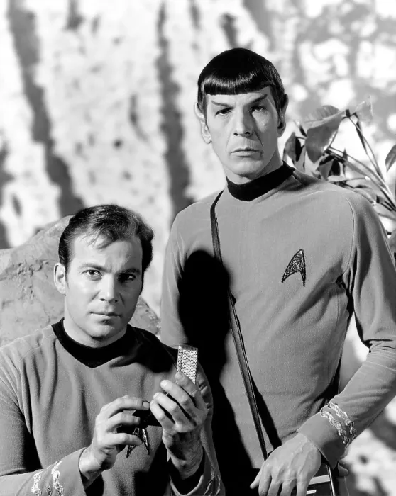 Framed Print : STAR TREK, William Shatner, Leonard Nimoy, 1966-69