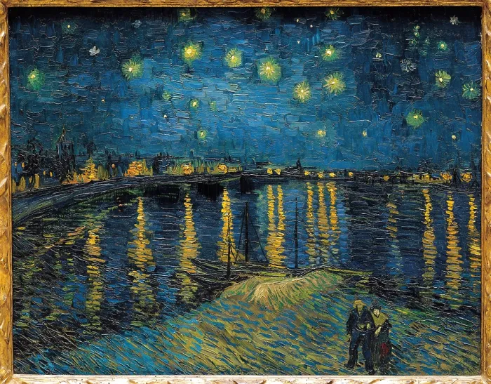 Framed Print : Starry Night, by Vincent Van Gogh, 1888, 19th Century, oil on canvas, cm 72, 5 x 92 - France, Ile de France, Paris, Muse dOrsay, RF1975-19. All