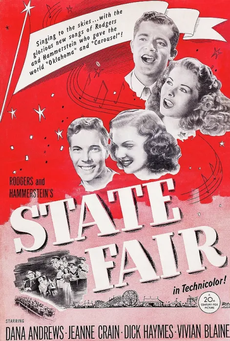 Framed Print : STATE FAIR, US poster art, from top: Dana Andrews, Jeanne Crain, Vivian Blaine, Dick Haymes, 1945. TM and Copyright 20th Century Fox Film Corp Framed Print : STATE FAIR, US poster art, from top: Dana Andrews, Jeanne Crain, Vivian Blaine, Dick Haymes, 1945. TM and Copyright 20th Century Fox Film Corp