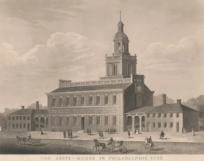 Framed Print : The State House in Philadelphia, as it appeared in 1776 Framed Print : The State House in Philadelphia, as it appeared in 1776