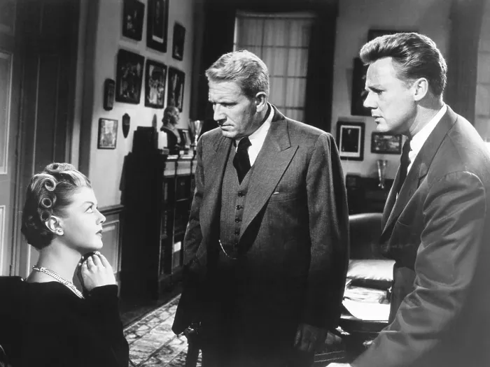 Framed Print : STATE OF THE UNION, from left: Angela Lansbury, Spencer Tracy, Van Johnson, 1948