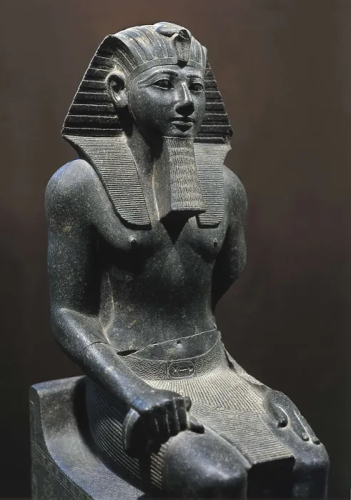Framed Print : Statue of Tuthmosis III. 1490 -1439 BC. Work in black granite. Egyptian art. New Kingdom. Sculpture on rock. EGYPT. Cairo. Egyptian Museum. Proc: EGYPT. Karnak Framed Print : Statue of Tuthmosis III. 1490 -1439 BC. Work in black granite. Egyptian art. New Kingdom. Sculpture on rock. EGYPT. Cairo. Egyptian Museum. Proc: EGYPT. Karnak