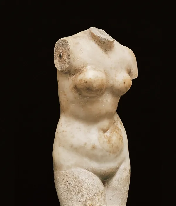 Framed Print : Statue of Venus, by Unknown Artist, 1st Century a.D. -, - Italy, Tuscany, Florence, Fiesole, Archaeological Museum. Detail