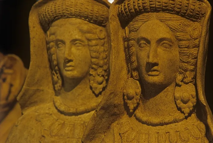 Framed Print : Statues of Maidens, 4th Century b.C. - Italy, Lazio, Rome, Superintendence for Archaeological Heritage of Lazio. Detail Framed Print : Statues of Maidens, 4th Century b.C. - Italy, Lazio, Rome, Superintendence for Archaeological Heritage of Lazio. Detail
