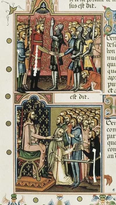 Framed Print : Statute of the Order of the Holy Spirit. Rules for the investiture of knights. Gothic art. Miniature Painting. - Iberfoto / Everett Collection (346517)**US SALES ONLY** Framed Print : Statute of the Order of the Holy Spirit. Rules for the investiture of knights. Gothic art. Miniature Painting. - Iberfoto / Everett Collection (346517)**US SALES ONLY**