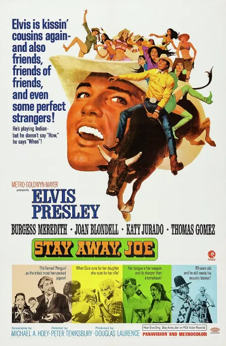 Framed Print : STAY AWAY, JOE, US poster, Katy Jurado, Burgess Meredith, Elvis Presley, 1968 Framed Print : STAY AWAY, JOE, US poster, Katy Jurado, Burgess Meredith, Elvis Presley, 1968