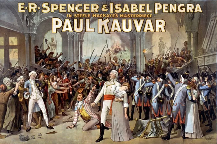 Framed Print : Steele MacKaye (1842-1894), American playwright and producer, wrote PAUL KAUVAR, a French Revolution drama, in 1887