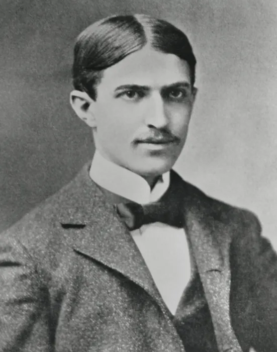 Framed Print : Stephen Crane, American author of the 1895 classic novel, THE RED BADGE OF COURAGE. His naturalistic style influenced Ernest Hemingway (BSLOC_2016_11_152)