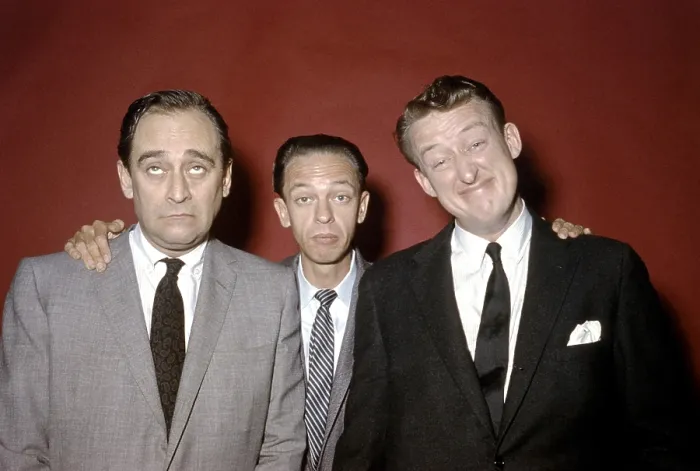 Framed Print : THE STEVE ALLEN PLYMOUTH SHOW, from left, Louis Nye, Don Knotts, Tom Poston, 1951-60 (ca. mid-1950s photo)