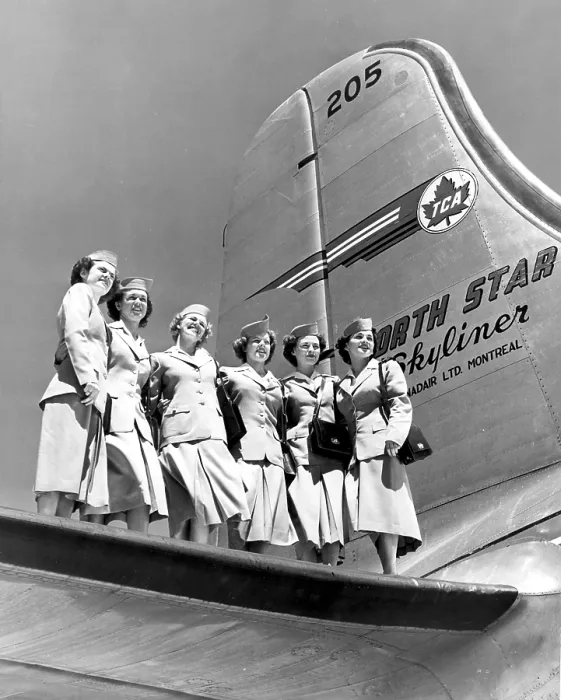 Framed Print : Stewardesses of the Trans-Canada Air Lines North Star (1949). Courtesy: CSU Archives  /  Everett Collection