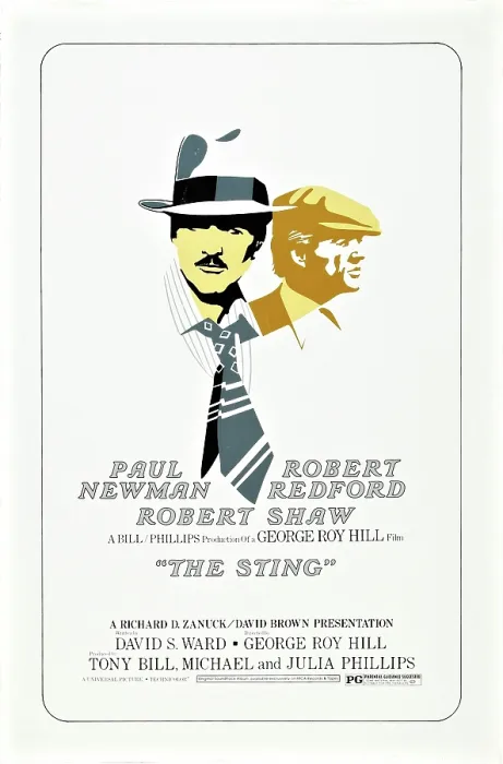 Framed Print : THE STING, from left: Robert Redford, Paul Newman, 1973