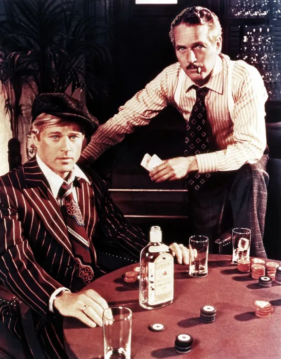 Framed Print : THE STING, from left: Robert Redford, Paul Newman, 1973 Framed Print : THE STING, from left: Robert Redford, Paul Newman, 1973