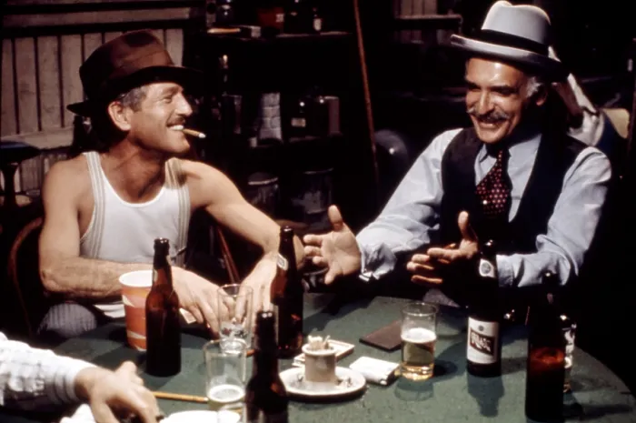 Framed Print : THE STING, Paul Newman, Harold Gould, 1973