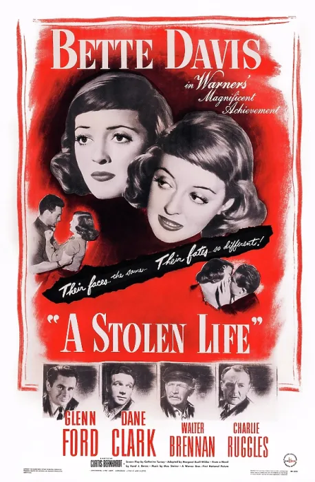 Framed Print : A STOLEN LIFE, US poster, Bette Davis (top), bottom from left: Glenn Ford, Dane Clark, Walter Brennan, Charles Ruggles, 1946