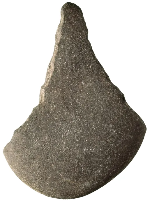 Framed Print : Stone tip. Mesolithic art. SPAIN. Barcelona. Archaeology Museum of Catalonia. Proc: SPAIN. ASTURIAS. Quintana. Posada. La Riera Cave. AISA / Everett Collection**US SALES ONLY**