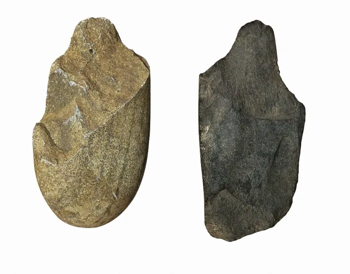 Framed Print : Stone tools from Cau del Duc. Neolithic art. SPAIN. Barcelona. Archaeology Museum of Catalonia. Proc: SPAIN. Torroella de Montgr. AISA / Everett Collection**US SALES ONLY**
