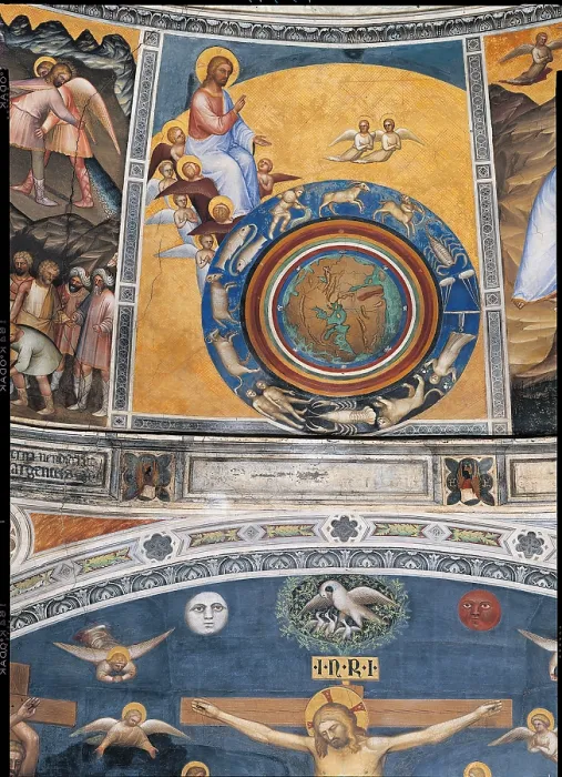 Framed Print : Stories of the Old and New Testament The Creation of the World, by Giusto Padovano Giusto de Menabuoi, 1370 - 1378 about, 14th Century, - Italy, Veneto, Padua, Baptistery