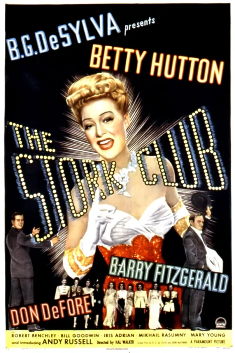 Framed Print : THE STORK CLUB, Don DeFore, Betty Hutton, Barry Fitzgerald, 1945