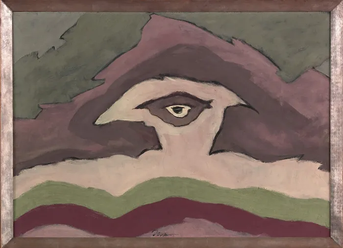 Framed Print : STORM CLOUDS, by Arthur Dove, 1935, American painting, wax emulsion on canvas in artist-made frame