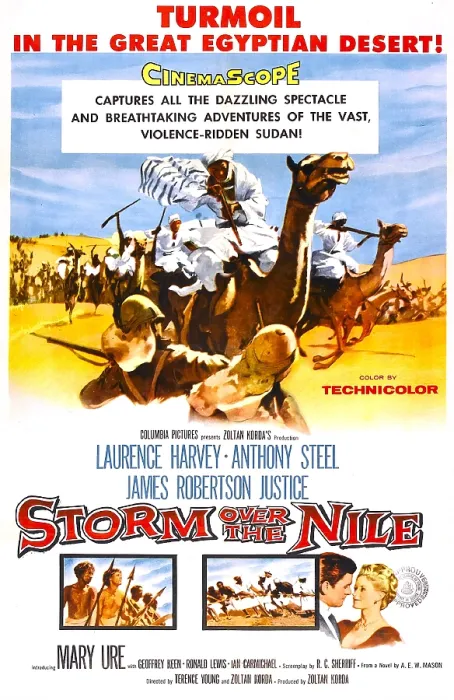 Framed Print : STORM OVER THE NILE, US poster art, 1955