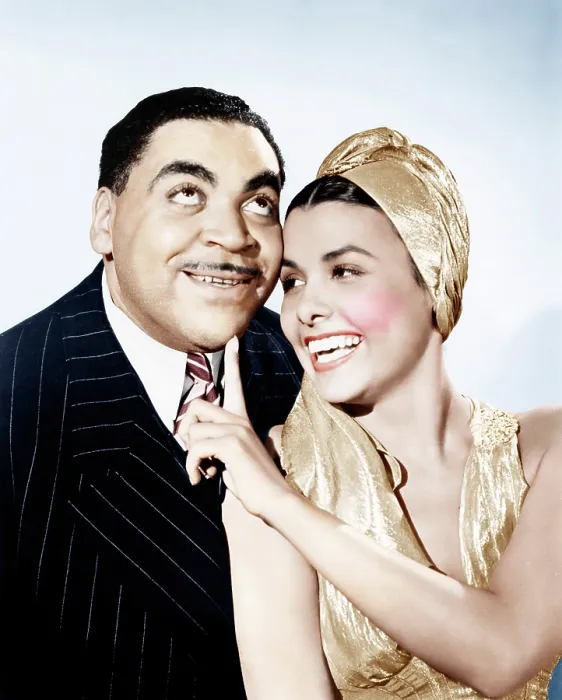 Framed Print : STORMY WEATHER, from left, Fats Waller, Lena Horne, 1943. 20th Century Fox-Film Corporation, TM & Copyright / courtesy Everett Collection