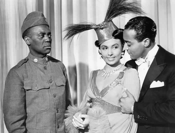 Framed Print : STORMY WEATHER, from left, Bill Robinson, Lena Horne, 1943