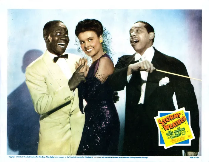 Framed Print : STORMY WEATHER, US lobbycard, from left: Bill Robinson, Lena Horne, Cab Calloway, 1943
