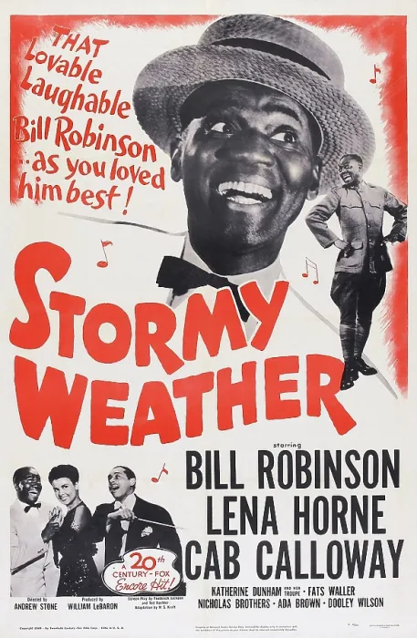 Framed Print : STORMY WEATHER, US poster art, top: Bill Bojangles Robinson, bottom from left: Bill Bojangles Robinson, Lena Horne, Cab Calloway, 1943 Framed Print : STORMY WEATHER, US poster art, top: Bill Bojangles Robinson, bottom from left: Bill Bojangles Robinson, Lena Horne, Cab Calloway, 1943